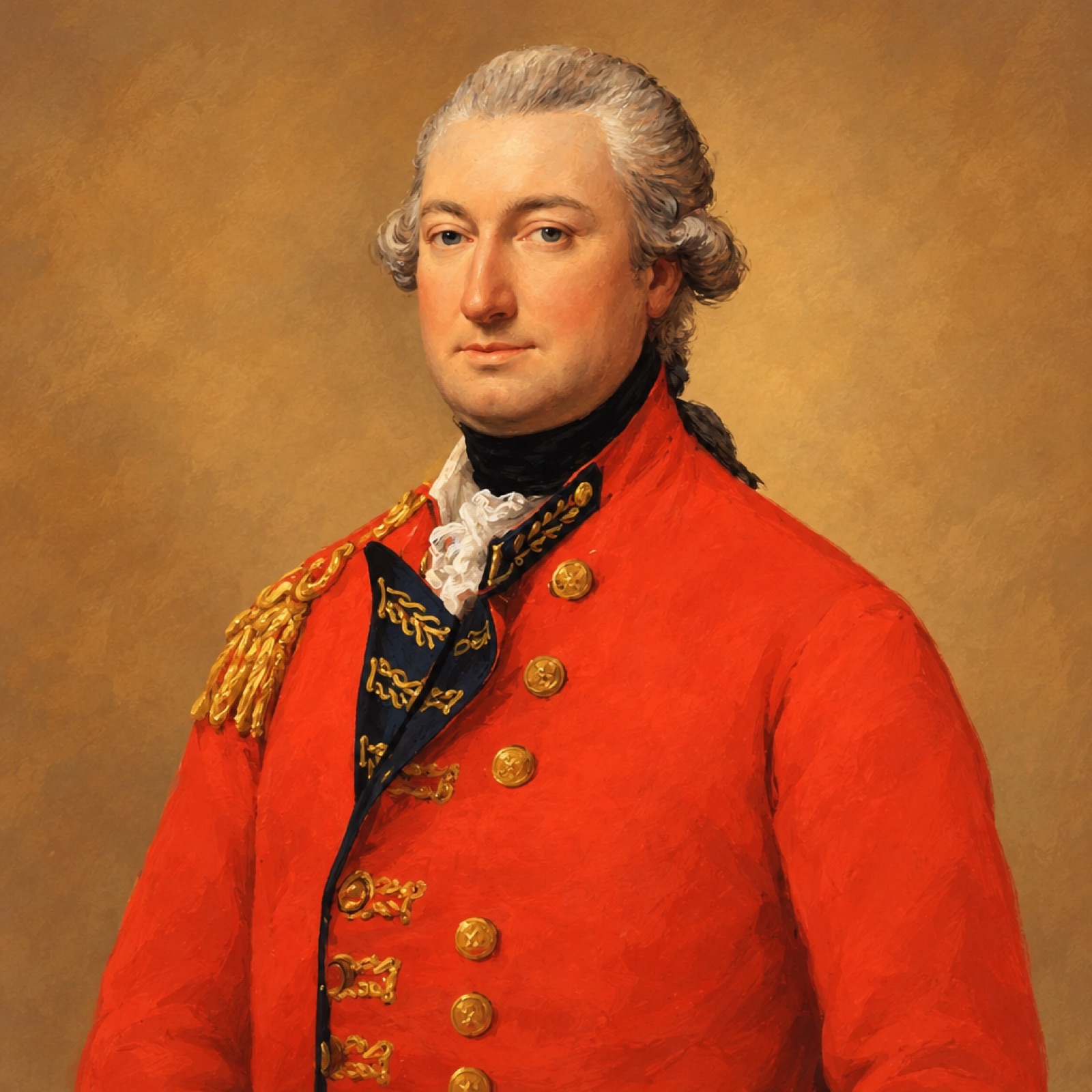 Portrait de Charles, lord Cornwallis en tenue militaire. (illustration)