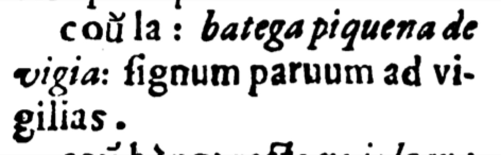 Bagian kamus yang memperlihatkan contoh awal kata Vietnam dengan tanda tambahan.