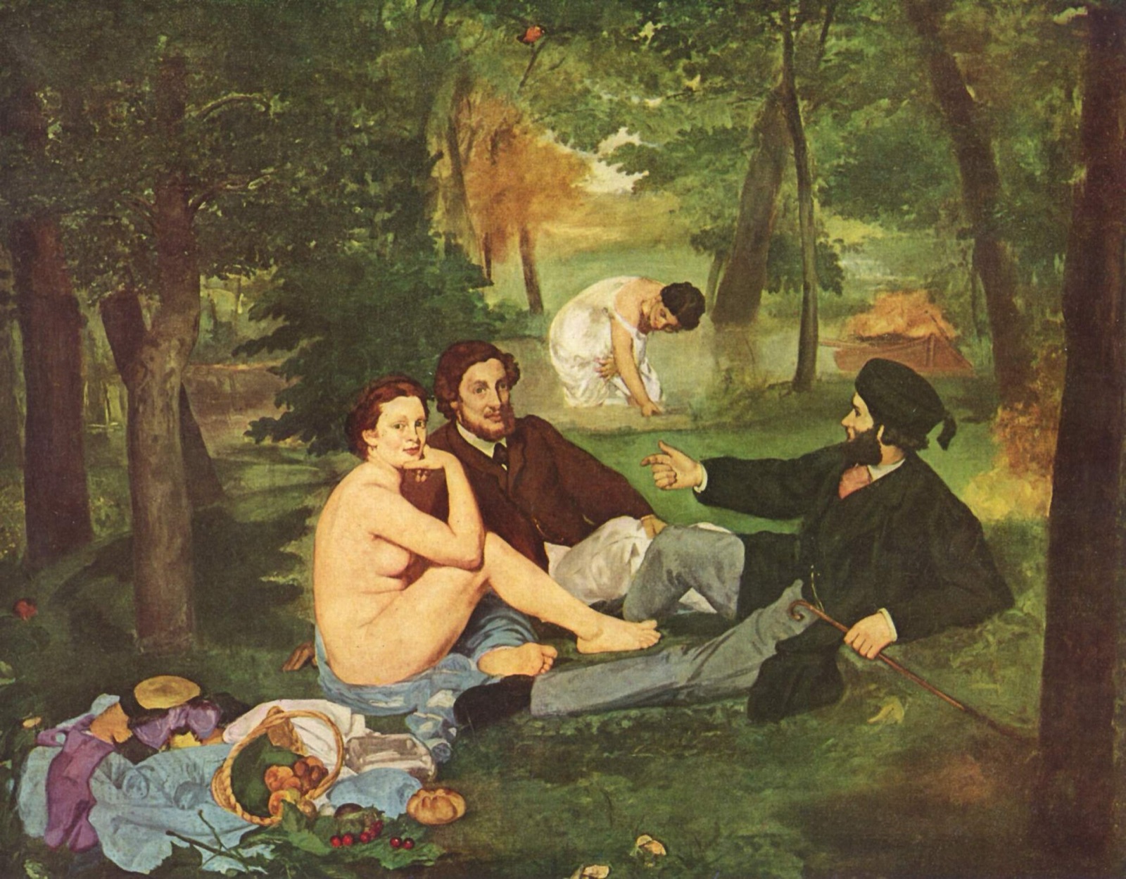 Manet's picnic painting, rejected by the official Salon of 1863