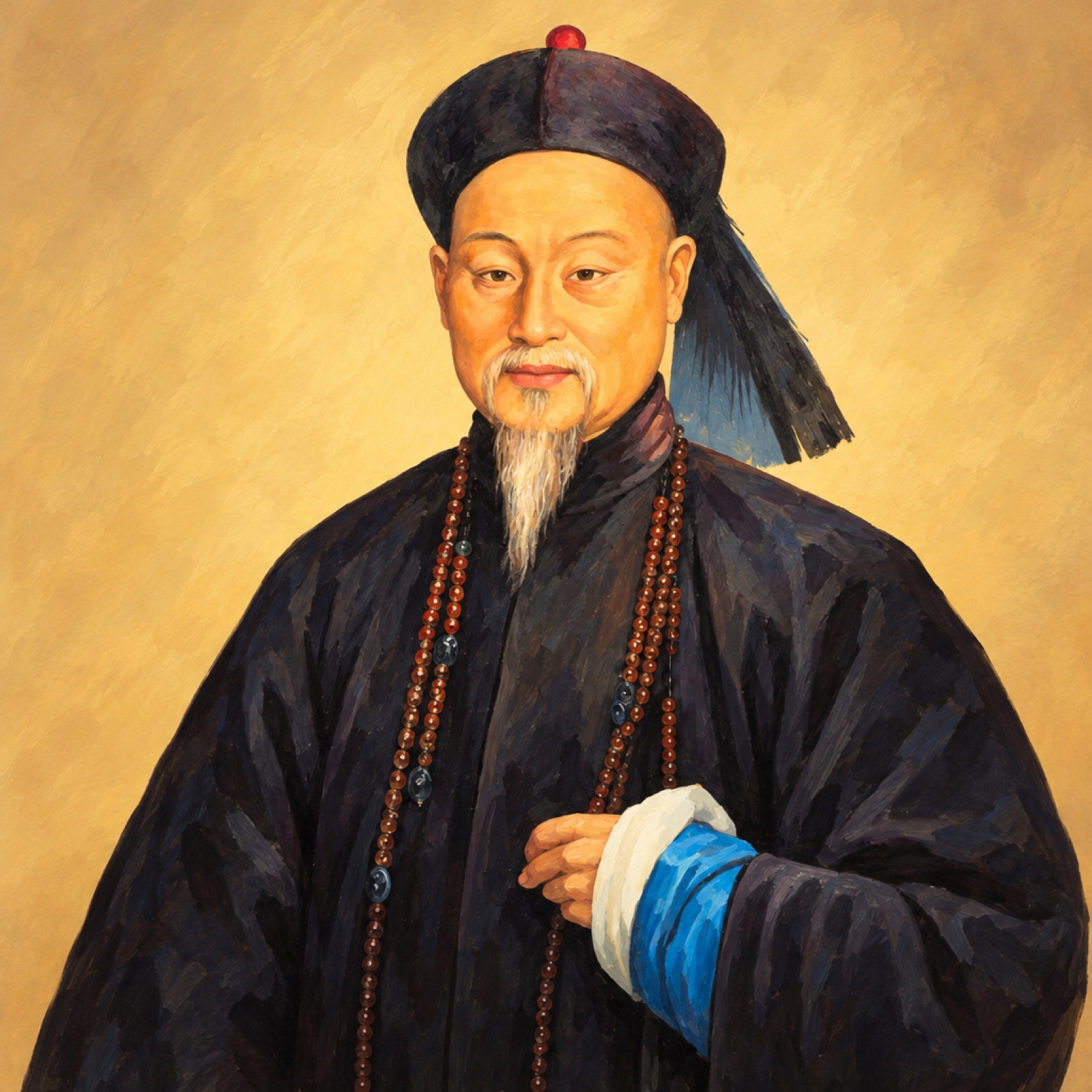 Nineteenth-century portrait of the Qing commissioner Lin Zexu by Lam Qua (illustration)