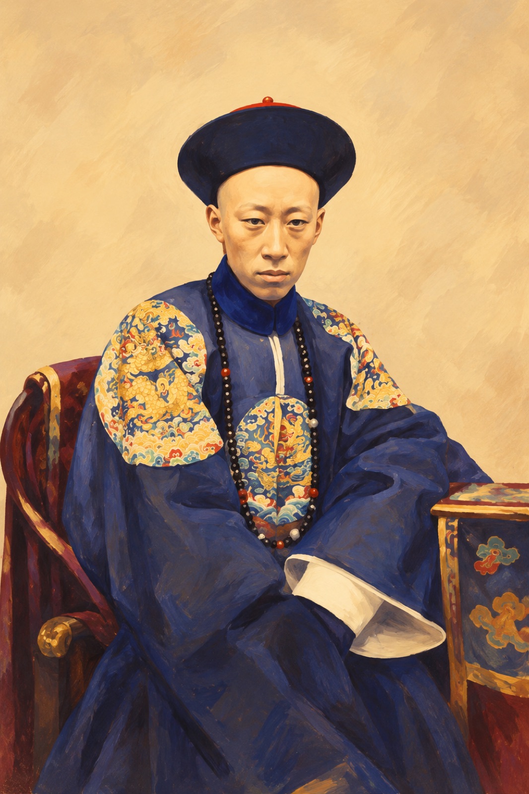 Photograph of Prince Kung (Prince Gong) by Felice Beato, November 1860. (illustration)