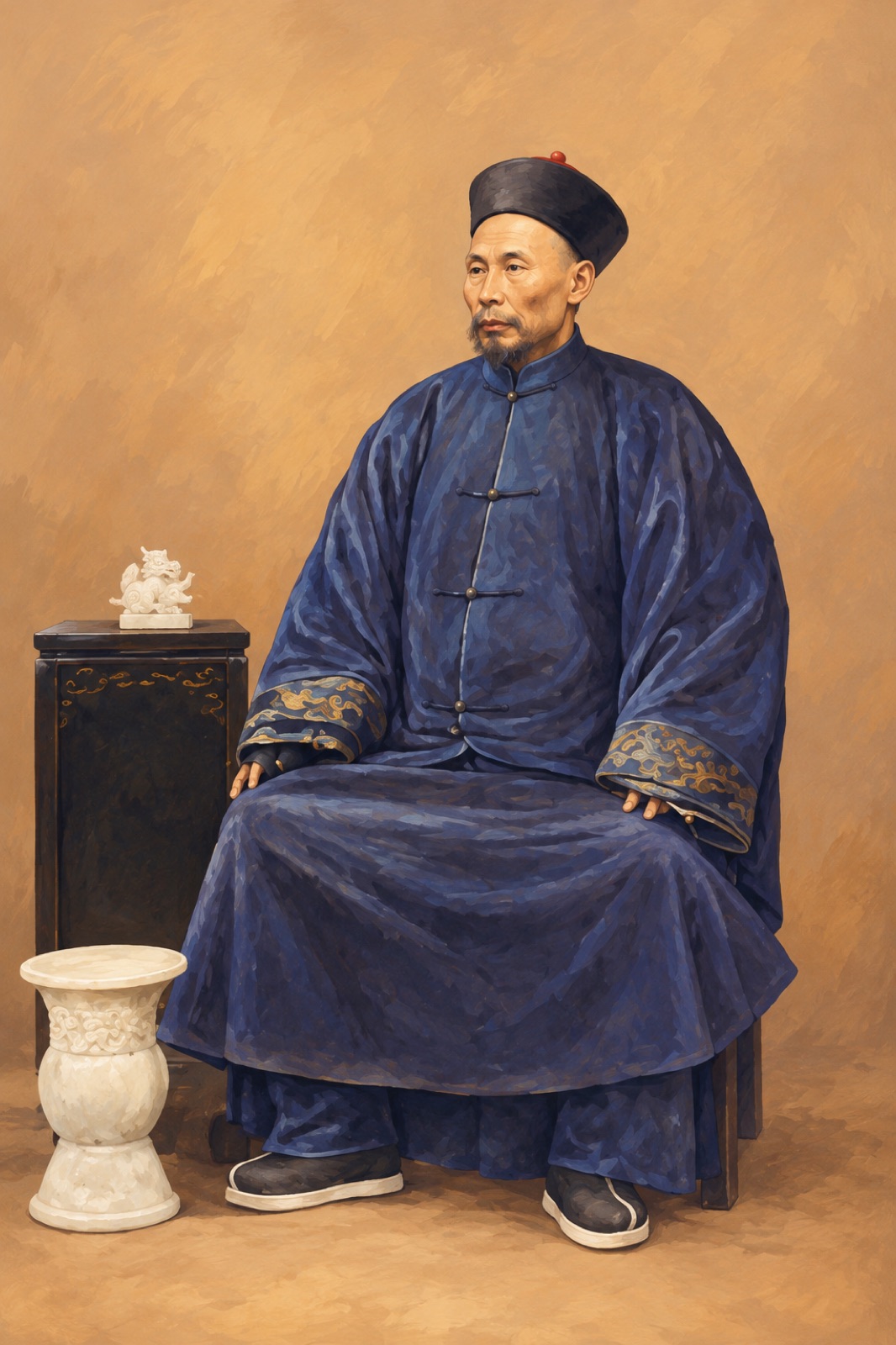 Illustration of Liu Yongfu, commander of the Black Flag Army.
