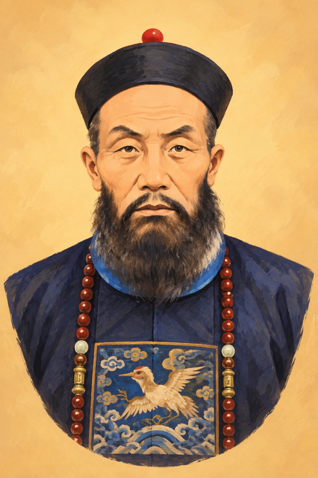 Photographie de Zeng Guofan prise en 1871. (illustration)