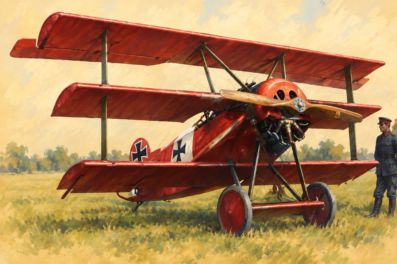 German Fokker Dr.I triplane, 1918 (illustration)